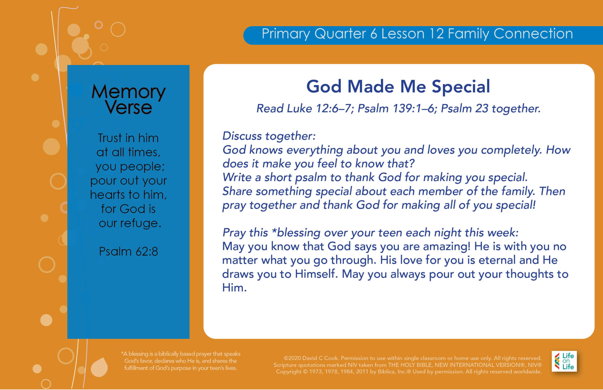 God Made Me Special | Life on Life | Children's Bible Lessons